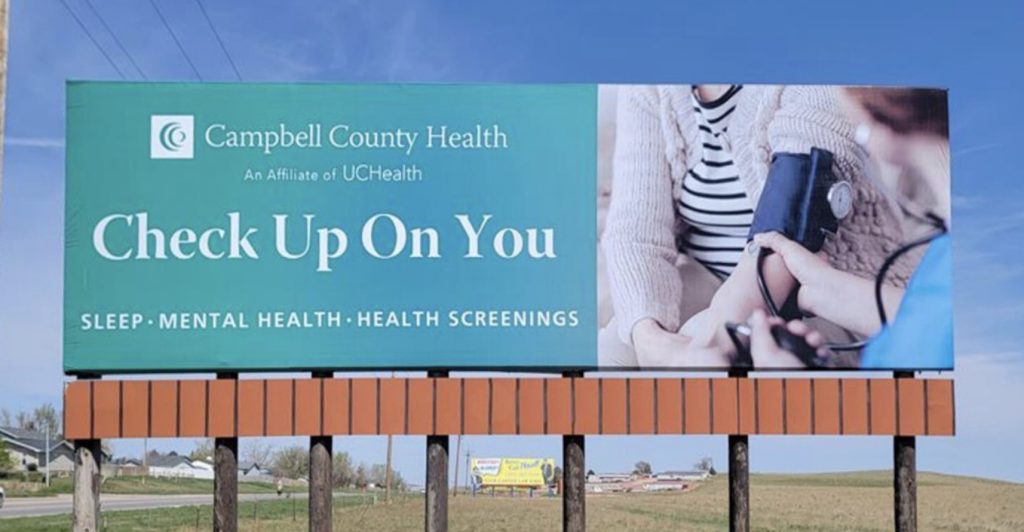 Campbell County Health static bulletin ad by Alluvit Media