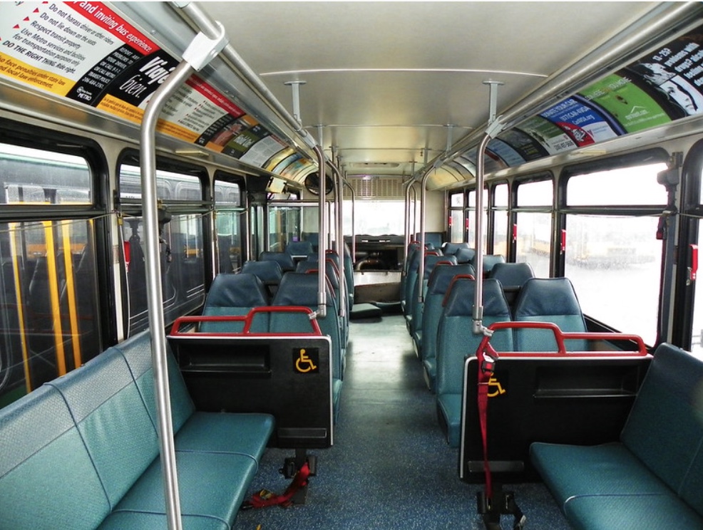 Image of interior bus ads NOT owned by Alluvit Media