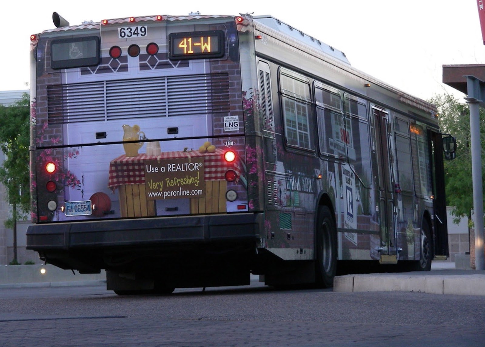 Image of full bus wrap NOT owned by Alluvit Media