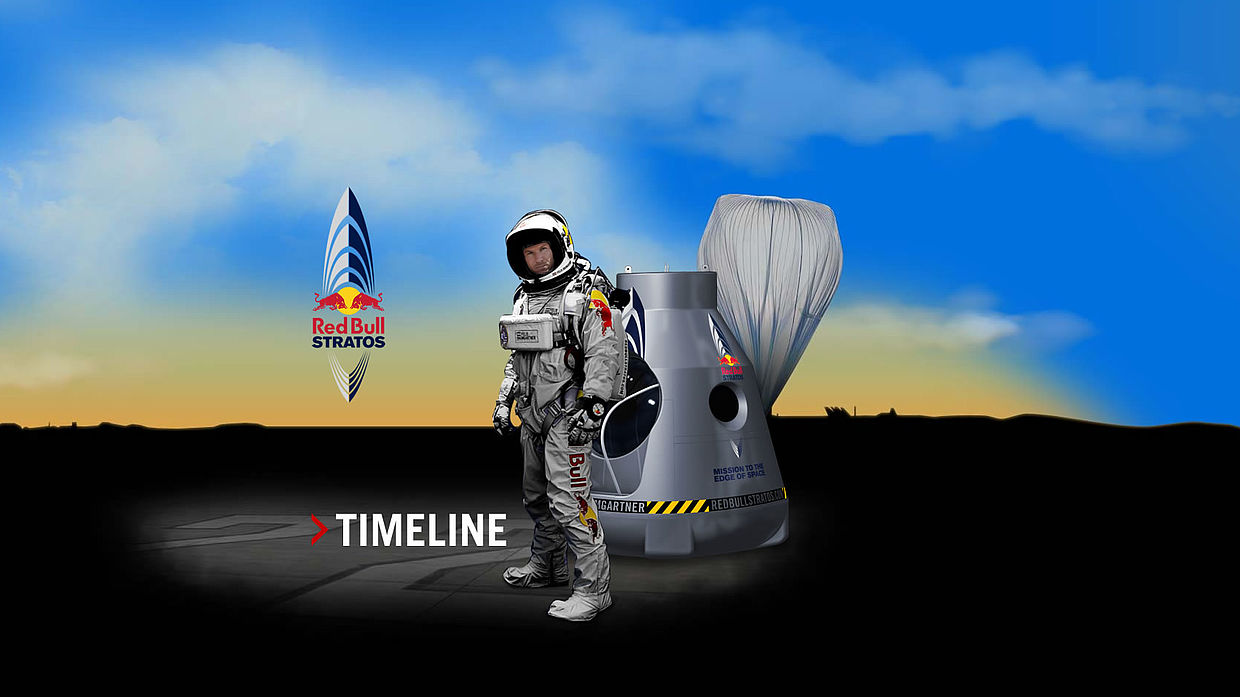 Image of Red Bulls Stratos guerilla marketing campaign from red bull website